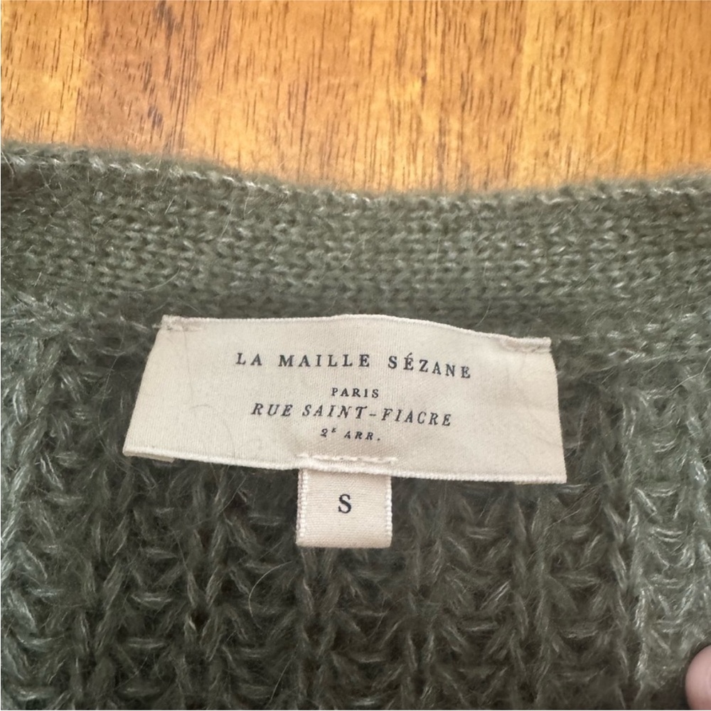 NWT Sezane Rare- Achille Cardigan size small - Picture 7 of 9